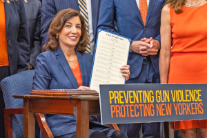 Hochul signs bills on guns, protection